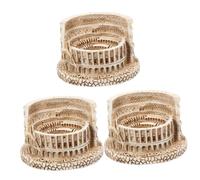 PRETYZOOM 3piezas Roman Colosseum Escultura para y Adorno De Estatua para Decoración De Mesa y para Vintage