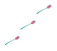 PRETYZOOM 3piezas Spork De Acero Inoxidable Ensaladas y Postres Cucharón Multifuncional Mango Para Uso Diario Cocina y Comedor Colorido