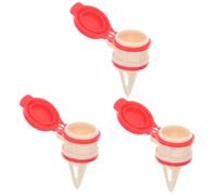PRETYZOOM 3piezas Vertedor De Bebidas Reutilizable con Tapa Dispositivo De para Caja De Leche y Bebidas Práctico y Portátil para Cocina y