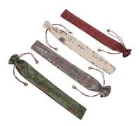 PRETYZOOM 4 Fundas para Abanicos Plegables de Tela Fáciles de Abrir y Cerrar Bolsa de Almacenamiento para Abanico de Mano para Bodas y Eventos