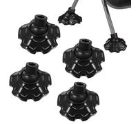 PRETYZOOM 4 Fundas Patas Sillas de Camping de Plástico en Forma de Aletas para Proteger Patas de Mesa y Silla, Evitan Hundimiento en Suelo y Ofrecen Agarre Firme en Exteriores