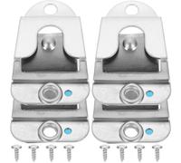 PRETYZOOM 4 Ganchos Aplicables para Micrófono de Radio CB Soporte Metálico de Acero Inoxidable Clip de Sujeción para Micrófono Móvil Compatible con GM950 GM300 Uso Vehículos Paquete de