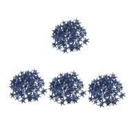PRETYZOOM 4 Juegos Micro Paisaje Decoración Mini Natural Pequeña Estrella De Mar Deseando Botella Jarrón Hecho A Mano Lleno De Estrella De Mar De 1-2 Cm (Azul 100 Piezas) Aire 100 Uds * 4
