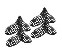 PRETYZOOM 4 Pares de Hormas de Plástico Negro para Calzado y Botas Diseño Ventilado y Estructura Hueca para Almacenamiento y Viaje, Previenen Arrugas y Colapso