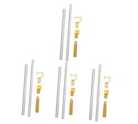 PRETYZOOM 4 Piezas Barra telescópica para Ropa Barras Extensibles Colgador Extensible Percha Plegable Manos Barra de Cortina magnética tendedero Barra de Ropa Poste para secar Ropa Aluminio