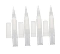 PRETYZOOM 4 piezas Bolígrafo Vacío para Aceite de Uñas con Aplicador de Silicona Contenedor Compacto para Esmalte Aceite Esencial y Solución Nutritiva Kit de Manicura Portátil