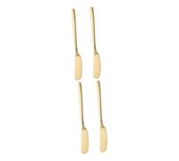 PRETYZOOM 4 Piezas cortador multiusos golden para condimentos manteca esparcidores de aperitivos cuchillas gelatina cortadora de mantequilla hoja de queso