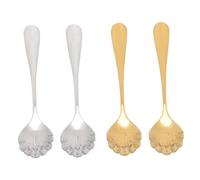 PRETYZOOM 4 Piezas cucharada de helado Cucharas pequeñas mezcla de cafe cuchara pequeña café cucharas acero inoxidable ice cream scoop cucharas de cafe cuchara de helado cuchara de
