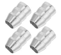 PRETYZOOM 4 Piezas Cuñas Metálicas Redondas Extendidas para Mango de Martillo, de Metal Plata, Antideslizantes Proyectos de Reparación en Casa