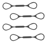 PRETYZOOM 4 Piezas de Topes de Corredera de Silicona para Trompeta, Anillos Deslizantes Pequeños Negros, Cuerda Ajustable para Instrumento Musical, Accesorios para Práctica y Competición