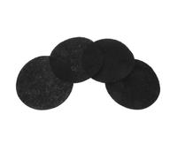 PRETYZOOM 4 Piezas Filtro de Carbón Desodorante Redondo, Filtros de Repuesto para Cubo de Basura y Compostera de Cocina, Fibra de Algodón, Negro, Reemplazable, Eliminación de Olores
