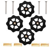 PRETYZOOM 4 Piezas Juego de Tuercas Niveladoras para Impresora 3d, Tuerca Niveladora de Cama Calentada, Cobre, Negro, Ajuste Manual, para Plataforma y Cama Caliente de Impresora 3d