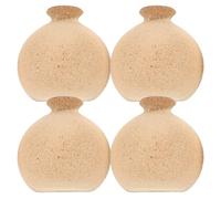 PRETYZOOM 4 Piezas Molde para Dibujar un Jarrón, Medio Jarrón de Pintura de Madera, Decorativo, Ligero, Ahorra Espacio, para Suelo y Escritorio, Adecuado para Arreglos Decorativos y