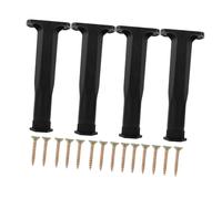 PRETYZOOM 4 Piezas Patas Muebles Ajustables con Tornillos Soporte Central Cama Pies Niveladores para Camas Sofás Armarios Base Plástico