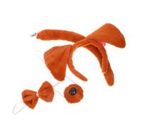 PRETYZOOM 4 Piezas Set de tocado de animales Accesorio de fiestas de Halloween diademas decorativas para mujer diademas de animales del zoológico diadema con orejas de jirafa tela Café
