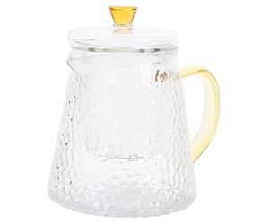 PRETYZOOM 4 Piezas Tetera De Martillo Jarras De Bebidas Tetera De Mano Jarra De Bebidas Vitrocerámicas Mini Jarra De Té Portátil Mini Jarra De Crema Mini Jarra De Leche Tetera Con Asa Vidrio
