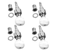 PRETYZOOM 4 piezas Unidades Clavijas de Afinación para Banjo Metal Duradero con Casquillos Roscados Kit Accesorios para Banjo Fácil Instalación Reemplazo Fiable