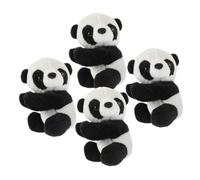 PRETYZOOM 4 Piezas Unidades Clips de Panda de Peluche para Fotos y Notas Clips Decorativos de Animal Suave para Oficina Hogar Fiesta y Boda Sujetapapeles Original y Lindo
