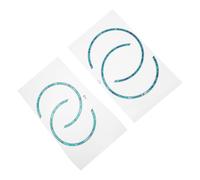 PRETYZOOM 4 Rosetas Autoadhesivas para Guitarra Acústica de 38 y 41 Pulgadas, Resistentes al Desgaste y Fáciles de Usar, Accesorio Decorativo para Agujero de Sonido