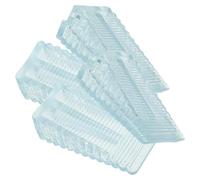 PRETYZOOM 4 Topes de Puerta de Goma Transparentes Antideslizantes Tamaño Mediano Cuñas para Suelo Protección contra Viento y Golpes sin Taladro Uso Doméstico y Oficina