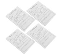 PRETYZOOM 400 Piezas Marcadores de Lectura en Papel Blanco para Seguimiento de Reseñas y Registro de Libros, Ideales para Clubes de Lectura y Gestión de Biblioteca