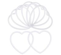 PRETYZOOM 40piezas Anillas De Captura De Sueños Forma De Corazón Para Manualidades Decoraciones Colgantes Materiales De Aro