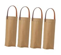 PRETYZOOM 4piezas Bolsas De Kraft Reutilizables para y Celebraciones para Botellas De Cerveza y Licores Eco-amigables y Biodegradables
