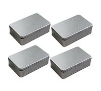 PRETYZOOM 4piezas Cajas de Lata para Empaquetar Galletas y Dulces Cajas de Hojalata para Regalos de Festivales o Almacenamiento de Alimentos Contenedores para Galletas