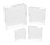 PRETYZOOM 4piezas Expositor De Joyas Bloque Soporte para Joyas Acrílico Bloque para Bisutería Organizador De para Exhibidor Acrílico para Collares Herramientas para Exhibir Aretes