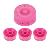 PRETYZOOM 4piezas Perillas De Guitarra Eléctrica Para Control De Volumen y Tono Accesorios De Acrílico Rosa Eléctrico Equipo De Audio y Mezclador