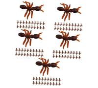 PRETYZOOM 5 Juegos Modelo De Juguete Hormiga Modelo De Hormigas De Plastico Decoración De Estatua De Hormigas Figuras De Hormigas En Miniatura Hormigas Decorativas El Plastico 50 Uds * 5