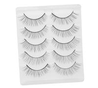 PRETYZOOM 5 Pares de Pestañas Postizas de Fibra Química Amplifican el Encanto del Ojo 3d Naturales Estilo Corto y Moderno para Mujer en Cosplay y Fotografía