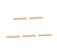 PRETYZOOM 5 Pieces Poste de Puerta Decorativo Soporte de la Mezuzah para la Puerta Caso de mezuzá Religiosa Caja de mezuzá judía aleación de Aluminio Dorado