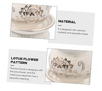 PRETYZOOM 5 Piezas Taza Budista de Cerámica con Diseño de Flor de Resistente y Decorativa para Ofrendas de Agua Hogar Yoga y Oficina