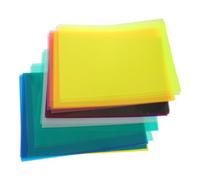 PRETYZOOM 50 Hojas Papel Celofán Coloreado Transparente y Flexible para Manualidades Infantiles Proyectos Artísticos Envoltorio de Dulces y Decoración con Efectos de Luz