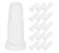 PRETYZOOM 50 Piezas Casquillo Redondo de Plástico Blanco | Inserto para Vástago Anillo de Agarre, Estabiliza Ruedas Sueltas, Uso en Cunas y Mantenimiento