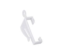 PRETYZOOM 50 Piezas Ganchos para Cortinas Barras de Cortina doradores de Cortinas portaobjetos de Varilla para curatin Riel de Cortina con Forma de de Frijol Blanco