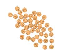 PRETYZOOM 50 Piezas Lava Rock Beads Amarillas Sin Difusor Aromaterapia Natural para Automóvil y Proyectos Diy