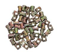 PRETYZOOM 50 Tuercas Cilíndricas Ranuradas M6 Resorte y Pasadores Cruzados Kit de Pernos de Fijación para Muebles Camas Cunas y Sillas Herrajes de Repuesto para Reparación y Montaje