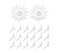 PRETYZOOM 50 Unidades Cadena de Luces LED Decorativas y Fácil Instalación con Accesorios de Flores Girasol Luces Festivas con Diseño Realista para Decoración de Interiores y Exteriores