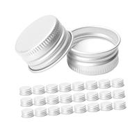 PRETYZOOM 50piezas Tapones De para Botellas De Vidrio Tapas De Aluminio Roscadas Tapones De Repuesto para Botellas De Agua y Leche