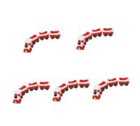 PRETYZOOM 5juegos Miniatura De Tren Navideño Decorativo Adorno para Decoración De Navidad Casa para Fiestas y