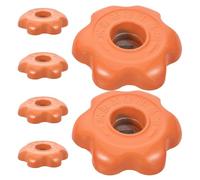 PRETYZOOM 6 Piezas Manija de Control para Válvula de Cilindro de Gas Licuado de 15 Kg, de Hierro Naranja, Fácil para Cocina y Barbacoa al Aire Libre