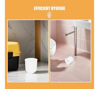 PRETYZOOM 6 Piezas Portavasos Redondos para Cepillos de Inodoro Soporte Antideslizante para Baño Base Resistente para Limpieza Higiene Hogares y Hoteles