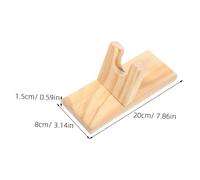 PRETYZOOM 6 Piezas Soporte adhesivo de caliente estante de fijación de pegamento caliente almacenamiento del pulverizador de pegamento base de madera Beige