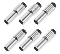 PRETYZOOM 6 Tornillos Ajustadores de Cable de Freno para Bicicleta, Ajuste Fino Coaxial de Aluminio, Compatible Bicicleta de Montaña y Carretera, Regulador de Tensión de Cambios, Tensor
