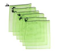 PRETYZOOM 6piezas Bolsa De Malla Rejilla Cordón Unidades Bolsa De Almacenamiento para Papelería y Cosméticos