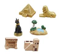 PRETYZOOM 6piezas Juguetes del Antiguo Egipto De Pirámide Egipcia Miniatura Decoración Creativa De Escritorio para Incluye Figuritas Egipcias y Esfinges