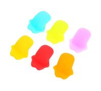 PRETYZOOM 6piezas Marcadores para Copas De Vino Silicona Reutilizables Forma De Lengua Decorativos para Identificación Banquetes