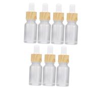 PRETYZOOM 7 Piezas Botellas de Vidrio Esmerilado con Cuentagotas Recargables para Aceites Esenciales Frascos Pequeños Reutilizables para Viaje y Subenvase de Líquidos Aromáticos